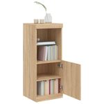 Casa si Gradina - Mobilier - Comode si corpuri - Comode - Servanta cu lumini LED, stejar sonoma, 41x37x100 cm - Infinity.ro