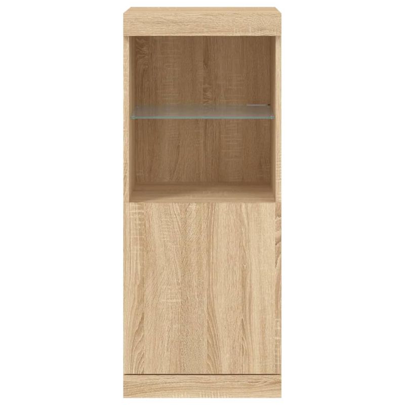 Casa si Gradina - Mobilier - Comode si corpuri - Comode - Servanta cu lumini LED, stejar sonoma, 41x37x100 cm - Infinity.ro
