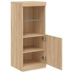 Casa si Gradina - Mobilier - Comode si corpuri - Comode - Servanta cu lumini LED, stejar sonoma, 41x37x100 cm - Infinity.ro