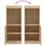 Casa si Gradina - Mobilier - Comode si corpuri - Comode - Servanta cu lumini LED, stejar sonoma, 41x37x100 cm - Infinity.ro