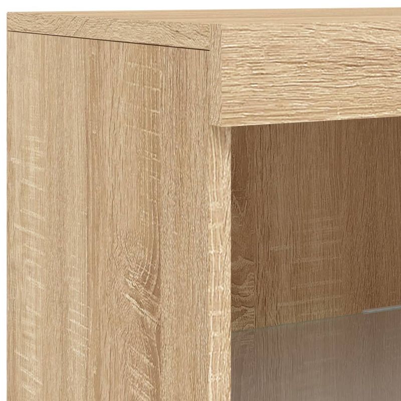 Casa si Gradina - Mobilier - Comode si corpuri - Comode - Servanta cu lumini LED, stejar sonoma, 41x37x100 cm - Infinity.ro