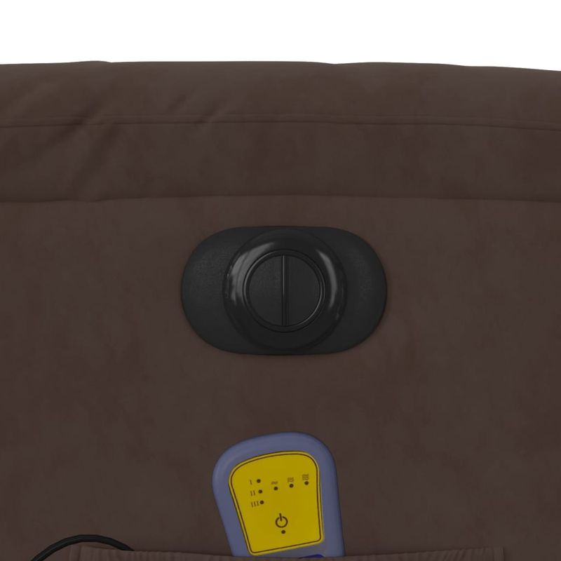 Ingrijire personala si Cosmetice - Sanatate si wellness - Articole wellness - Fotolii de masaj - Fotoliu de masaj rabatabil electric cu ridicare maro microfibra, model înclinare pe spate electrică - Infinity.ro