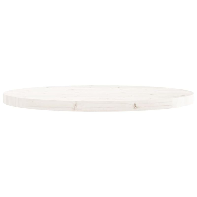 Casa si Gradina - Mobilier - Feronerie si accesorii mobila - Blat de masa rotund, alb, Ø70x3 cm, lemn masiv de pin - Infinity.ro