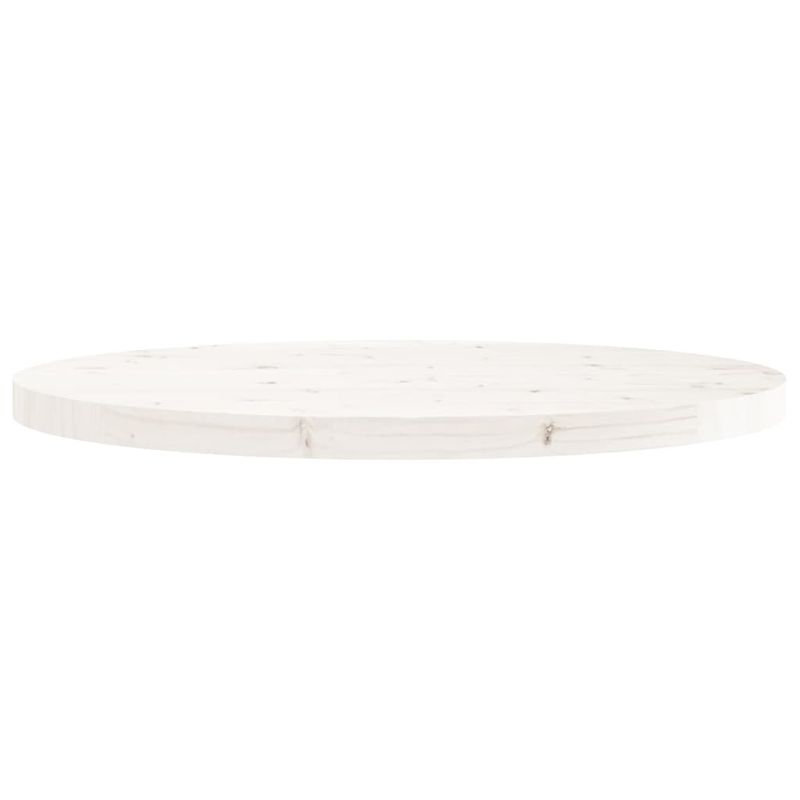 Casa si Gradina - Mobilier - Feronerie si accesorii mobila - Blat de masa rotund, alb, Ø70x3 cm, lemn masiv de pin - Infinity.ro