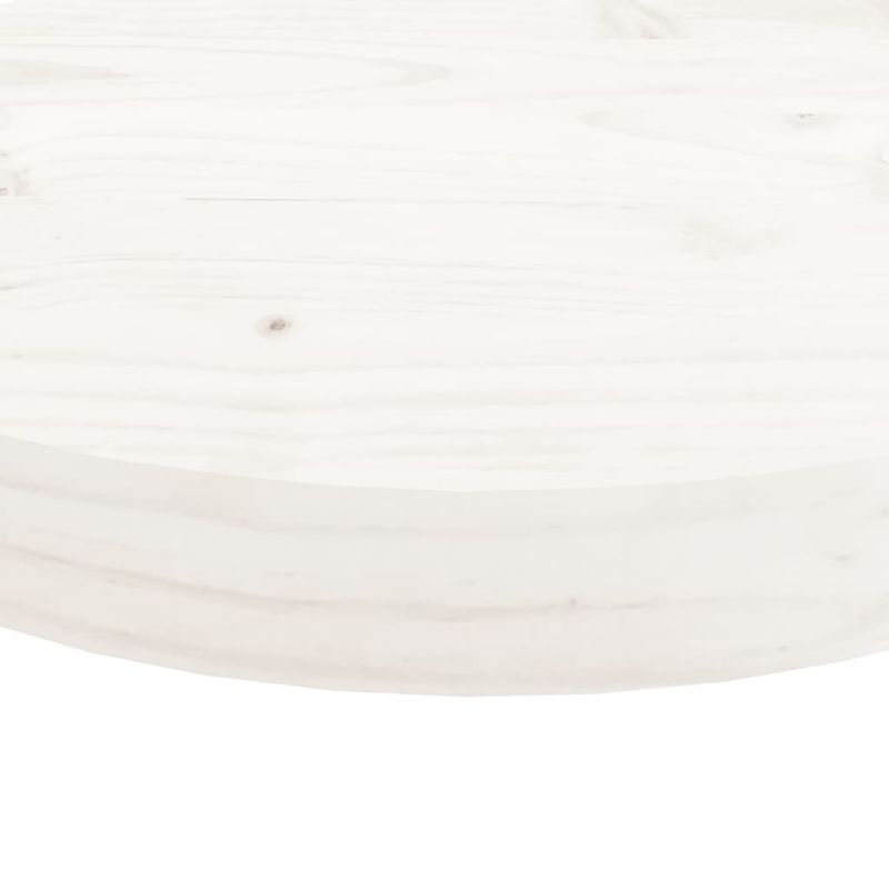 Casa si Gradina - Mobilier - Feronerie si accesorii mobila - Blat de masa rotund, alb, Ø70x3 cm, lemn masiv de pin - Infinity.ro