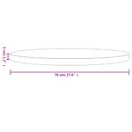Casa si Gradina - Mobilier - Feronerie si accesorii mobila - Blat de masa rotund, alb, Ø70x3 cm, lemn masiv de pin - Infinity.ro