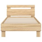 Casa si Gradina - Mobilier - Paturi si accesorii - Paturi - Cadru de pat cu tablie stejar sonoma 90x190 cm lemn prelucrat - Infinity.ro