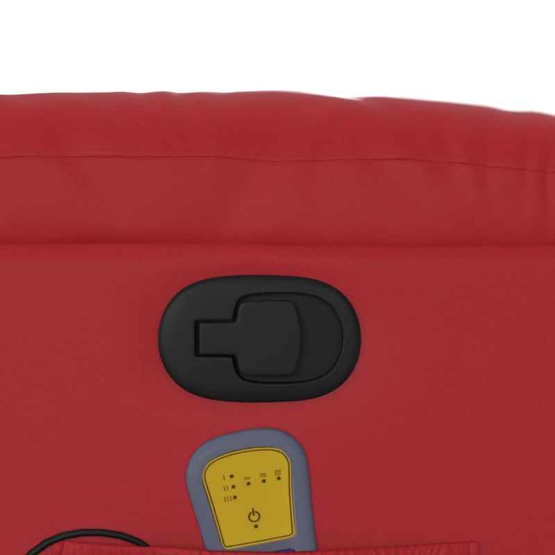 Ingrijire personala si Cosmetice - Sanatate si wellness - Articole wellness - Fotolii de masaj - Fotoliu de masaj rabatabil, rosu, piele ecologica - Infinity.ro