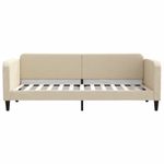 Casa si Gradina - Mobilier - Paturi si accesorii - Paturi - Pat de zi cu saltea, crem, 80x200 cm, textil - Infinity.ro