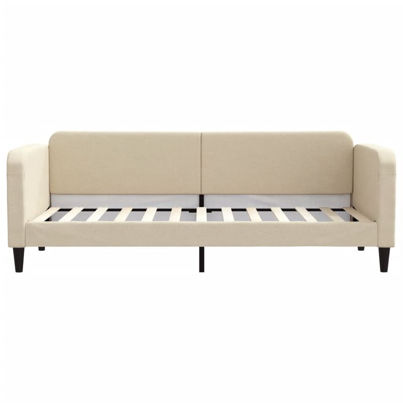 Casa si Gradina - Mobilier - Paturi si accesorii - Paturi - Pat de zi cu saltea, crem, 80x200 cm, textil - Infinity.ro