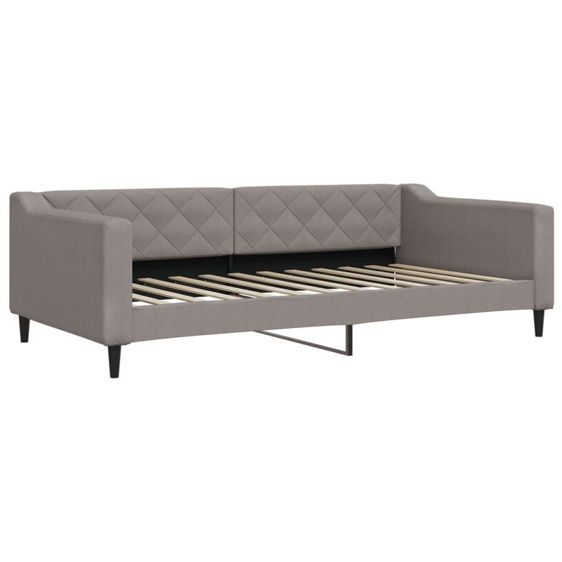 Casa si Gradina - Mobilier - Paturi si accesorii - Paturi - Pat de zi cu extensie, gri taupe, 100x200 cm, textil - Infinity.ro