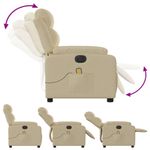 Ingrijire personala si Cosmetice - Sanatate si wellness - Articole wellness - Fotolii de masaj - Fotoliu electric de masaj rabatabil, crem, textil - Infinity.ro