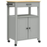 Casa si Gradina - Bucatarie si vesela - Ustensile bucatarie - Cosuri servire - Carucior de bucatarie „MONZA”, 60x40x90 cm, lemn masiv de pin - Infinity.ro