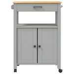 Casa si Gradina - Bucatarie si vesela - Ustensile bucatarie - Cosuri servire - Carucior de bucatarie „MONZA”, 60x40x90 cm, lemn masiv de pin - Infinity.ro