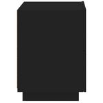 Casa si Gradina - Mobilier - Comode si corpuri - Noptiere - Noptiere cu lumini LED, 2 buc., negru, lemn prelucrat - Infinity.ro