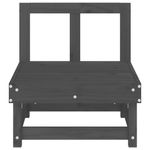 Casa si Gradina - Gradina si terasa - Mobilier exterior - Canapele si fotolii gradina - Canapele de mijloc pentru gradina, 2 buc., gri, lemn masiv pin - Infinity.ro
