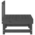 Casa si Gradina - Gradina si terasa - Mobilier exterior - Canapele si fotolii gradina - Canapele de mijloc pentru gradina, 2 buc., gri, lemn masiv pin - Infinity.ro