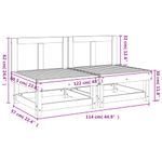 Casa si Gradina - Gradina si terasa - Mobilier exterior - Canapele si fotolii gradina - Canapele de mijloc pentru gradina, 2 buc., gri, lemn masiv pin - Infinity.ro