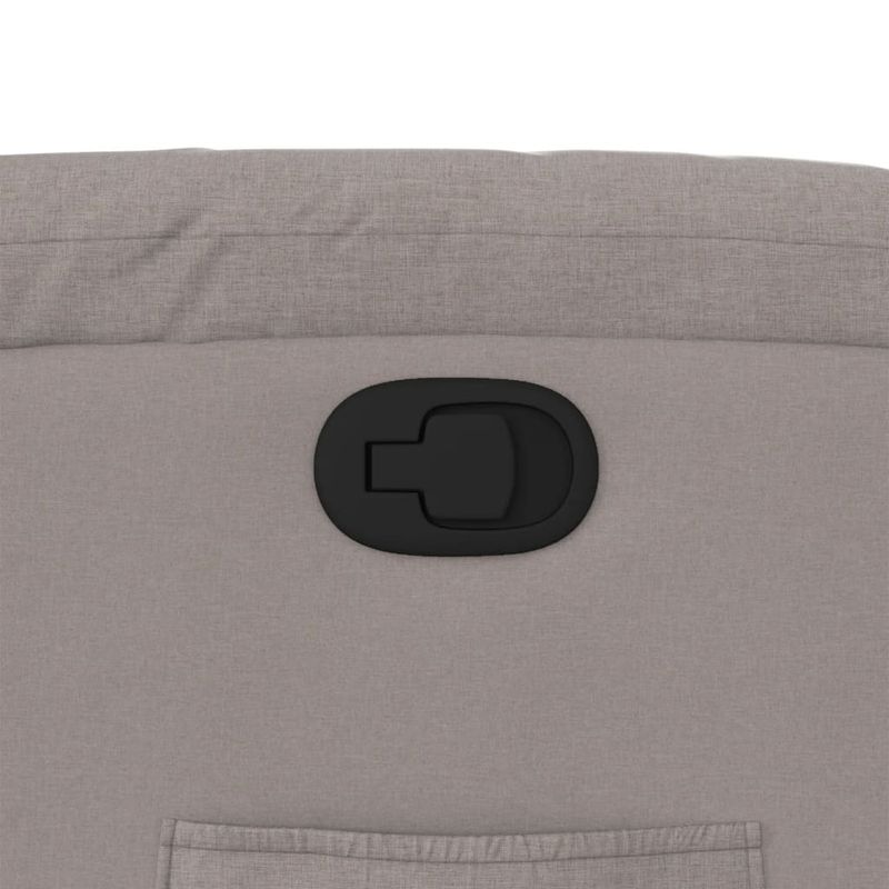 Casa si Gradina - Mobilier - Scaune si fotolii - Fotolii - Fotoliu rabatabil cu ridicare pe verticala, gri taupe, textil - Infinity.ro