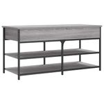 Casa si Gradina - Mobilier - Organizare si depozitare - Bancute - Banca de pantofi, gri sonoma, 100x42,5x50 cm, lemn prelucrat - Infinity.ro