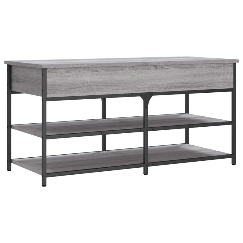 Casa si Gradina - Mobilier - Organizare si depozitare - Bancute - Banca de pantofi, gri sonoma, 100x42,5x50 cm, lemn prelucrat - Infinity.ro