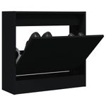 Casa si Gradina - Mobilier - Organizare si depozitare - Organizator incaltaminte - Pantofar, negru, 60x21x57 cm, lemn compozit - Infinity.ro