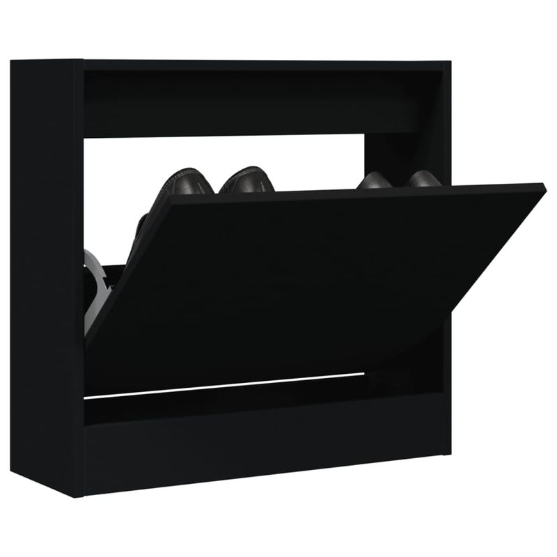 Casa si Gradina - Mobilier - Organizare si depozitare - Organizator incaltaminte - Pantofar, negru, 60x21x57 cm, lemn compozit - Infinity.ro