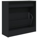 Casa si Gradina - Mobilier - Organizare si depozitare - Organizator incaltaminte - Pantofar, negru, 60x21x57 cm, lemn compozit - Infinity.ro