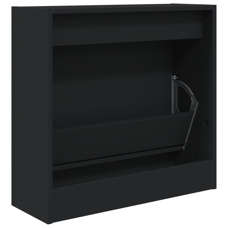 Casa si Gradina - Mobilier - Organizare si depozitare - Organizator incaltaminte - Pantofar, negru, 60x21x57 cm, lemn compozit - Infinity.ro