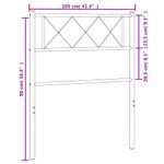 Casa si Gradina - Mobilier - Paturi si accesorii - Accesorii paturi - Tablie de pat metalica, negru, 100 cm - Infinity.ro