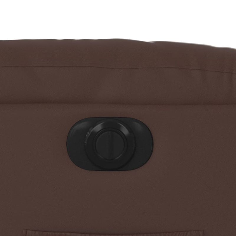 Casa si Gradina - Mobilier - Scaune si fotolii - Fotolii - Fotoliu rabatabil electric cu ridicare, maro, piele ecologica - Infinity.ro