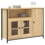 Casa si Gradina - Mobilier - Comode si corpuri - Comode - Servanta, stejar sonoma, 100x35x75 cm, lemn prelucrat - Infinity.ro