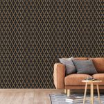 Casa si Gradina - Decoratiuni - Tapet - DUTCH WALLCOVERINGS Tapet „Geometric”, negru si auriu - Infinity.ro