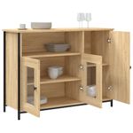 Casa si Gradina - Mobilier - Comode si corpuri - Comode - Servanta, stejar sonoma, 100x35x75 cm, lemn prelucrat - Infinity.ro