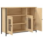 Casa si Gradina - Mobilier - Comode si corpuri - Comode - Servanta, stejar sonoma, 100x35x75 cm, lemn prelucrat - Infinity.ro