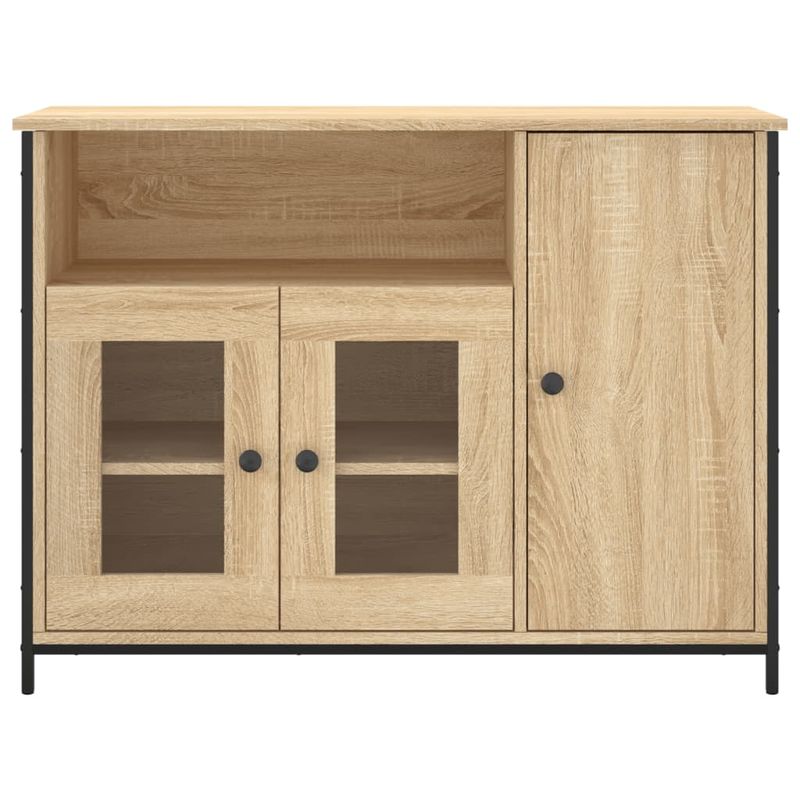 Casa si Gradina - Mobilier - Comode si corpuri - Comode - Servanta, stejar sonoma, 100x35x75 cm, lemn prelucrat - Infinity.ro