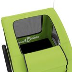 Petshop - Accesorii petshop - Culcusuri si custi - Genti si articole transport - Remorca de bicicleta animale companie, verde textil oxford/fier, mărime 124x53x53 cm - Infinity.ro