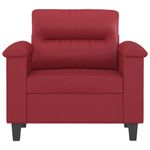 Casa si Gradina - Mobilier - Canapele si coltare - Canapele - Canapea de o persoana, rosu vin, 60 cm, piele ecologica - Infinity.ro