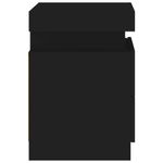 Casa si Gradina - Mobilier - Comode si corpuri - Noptiere - Noptiere cu lumini LED, 2 buc., negru, 35x39x55 cm - Infinity.ro