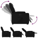Casa si Gradina - Mobilier - Scaune si fotolii - Fotolii - Fotoliu rabatabil cu ridicare, negru, piele ecologica - Infinity.ro