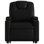 Casa si Gradina - Mobilier - Scaune si fotolii - Fotolii - Fotoliu rabatabil cu ridicare, negru, piele ecologica - Infinity.ro