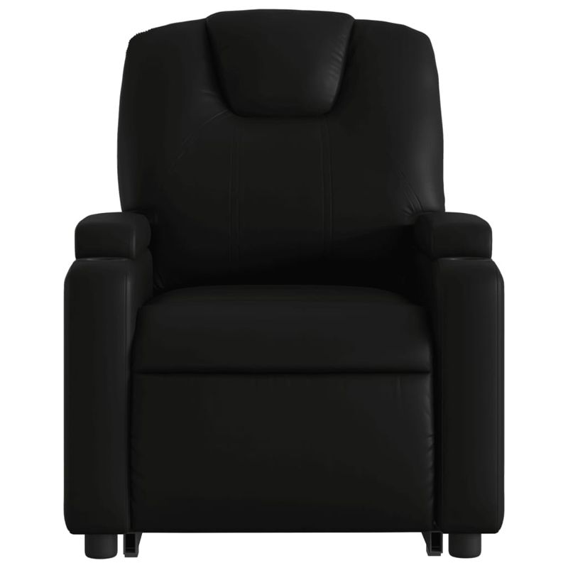 Casa si Gradina - Mobilier - Scaune si fotolii - Fotolii - Fotoliu rabatabil cu ridicare, negru, piele ecologica - Infinity.ro