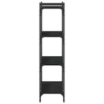Casa si Gradina - Mobilier - Biblioteci si rafturi - Biblioteci - Biblioteca cu 4 niveluri, negru, 80x30x120 cm, lemn prelucrat - Infinity.ro
