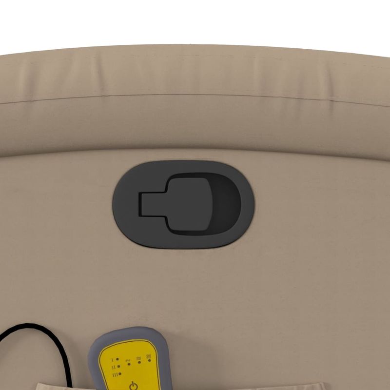 Ingrijire personala si Cosmetice - Sanatate si wellness - Articole wellness - Fotolii de masaj - Fotoliu de masaj rabatabil vertical cappuccino piele ecologica - Infinity.ro