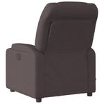 Ingrijire personala si Cosmetice - Sanatate si wellness - Articole wellness - Fotolii de masaj - Fotoliu electric de masaj rabatabil, maro inchis, textil - Infinity.ro