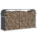 Casa si Gradina - Termice - Sobe, Seminee si accesorii - Accesorii seminee si sobe - Suport de busteni, antracit, 180x45x100 cm, otel galvanizat - Infinity.ro