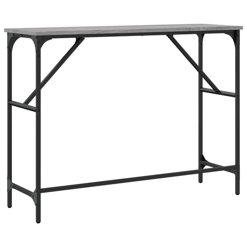 Casa si Gradina - Mobilier - Comode si corpuri - Console - Masuta consola, gri sonoma, 100x32x75 cm, lemn prelucrat - Infinity.ro