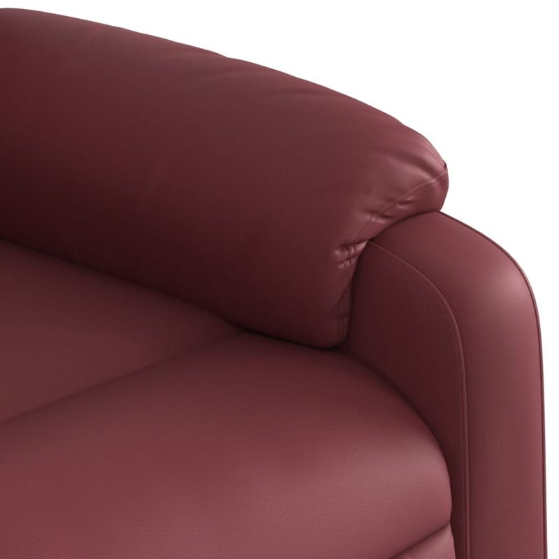 Casa si Gradina - Mobilier - Scaune si fotolii - Fotolii - Fotoliu rabatabil cu ridicare, rosu vin, piele ecologica - Infinity.ro