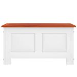 Casa si Gradina - Mobilier - Organizare si depozitare - Cutii depozitare - Cufar de depozitare cu capac, maro și alb, lemn masiv de acacia, mărime 70x35x37 cm - Infinity.ro