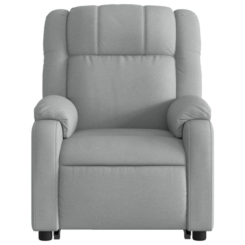 Casa si Gradina - Mobilier - Scaune si fotolii - Fotolii - Fotoliu rabatabil cu ridicare, gri deschis, material textil - Infinity.ro